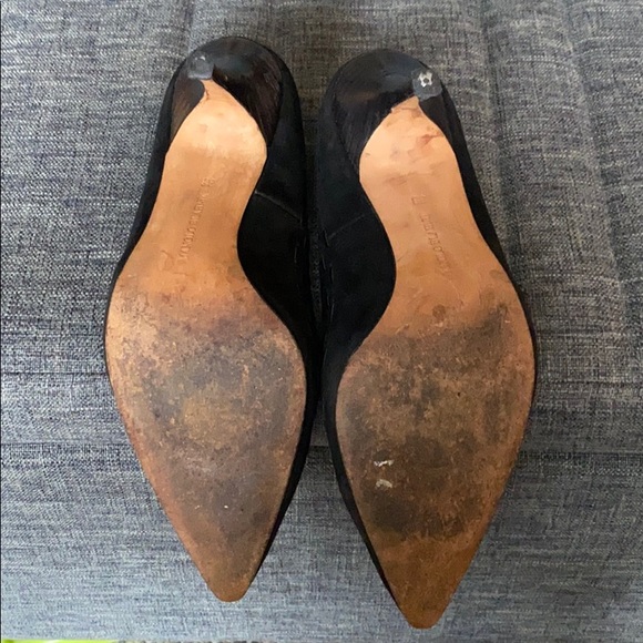 Manolo Blahnik suede kitten heels - Picture 5 of 7